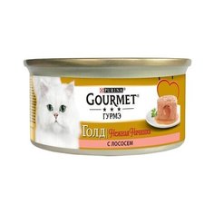 Gourmet Консервы для кошек нежная начинка Gourmet Gold Лосось (Melting Heart ) 12348472/12439962, 0,085 кг (26 шт)