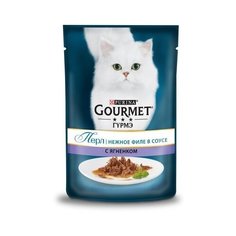Gourmet Паучи для кошек Нежное филе с ягненком (Gourmet Perl) 12215290/12318011/12439719, 0,085 кг (34 шт)