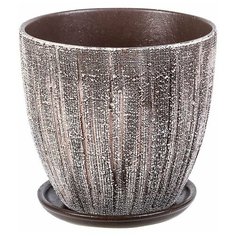 Горшок цветочный Меланж ø18 h16.5 см v2.6 л керамика коричневый/бежевый Idea (М Пластика)