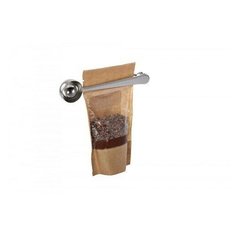 Ложка - зажим мерная "Bradex", с длинной ручкой для кофе, чая и сыпучих продуктов, цвет: серебряный