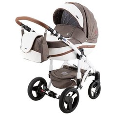 Универсальная коляска BeBe-Mobile Movo (3 в 1), R4 Chocco-White, цвет шасси: белый