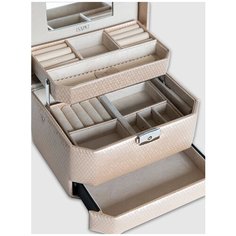 Шкатулка для украшений S-502B-4 бежевый Ismat Decor