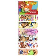 Закладки для книг CENTRUM "Барбоскины на даче" магнитные в комплекте 6 шт