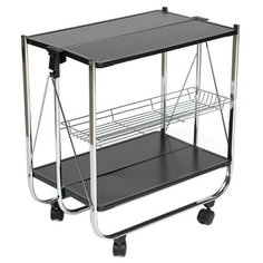 Столик сервировочный TetChair SC-5119, раскладной, ДхШ: 68 х 40 см, черный