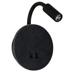 Бра светодиодное Ambrella light FW296 SBK, 9 Вт, цвет арматуры: черный
