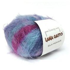 Пряжа Silk Mohair Printed, Lana Gatto Италия (2 мотка по 25 г.)