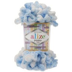 Пряжа Alize Puffy color, 100 г, 9 м, 5 шт., 5865
