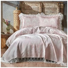 KARTEKS Покрывало Begonya цвет: пудровый (240х260 см)