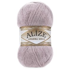 Пряжа Alize Angora Gold, 20 % шерсть, 80 % акрил, 100 г, 550 м, 5 шт., 163 серая роза