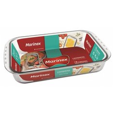 Marinex Форма стеклянная для запекания Marinex M165384-1 жаропрочная прямоугольная глубокая 5.3л 40х25х7см