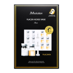 JMsolution Маска тканевая антивозрастная плацентарная - Placen horse mask, 30мл
