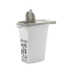 Moderna Контейнер для корма средний Pet Wisdom 10л, серый (trendy story M Pet Wisdom) MOD-AF53-0330-AD41, 0,100 кг (2 шт)