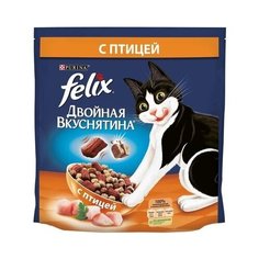 Felix Сухой корм для кошек Двойная вкуснятина с птицей (12384538), 1,500 кг (10 шт)
