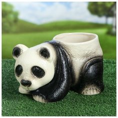 Фигурное кашпо "Панда", 4 л Керамика ручной работы