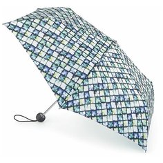 Механика Складной 3 сложения Зонт Fulton цвет Сине-голубой размер