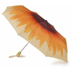 Складной Автомат 3 сложения Зонт Fulton цвет Оранжевый размер