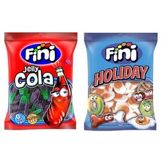 Набор мармелада Fini Кола бутылочка в сахаре + Яичница (2 шт. по 100 гр.)