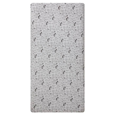 Простыня на резинке Вомбатик Звери и звезды, 90 х 200 см, белый/черный