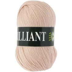 Пряжа Vita Brilliant (Бриллиант) 4987 чайная роза 45% шерсть ластер, 55% акрил 100г 380м 5шт