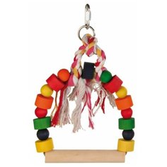 Качели деревянные, 21,5 х24 см, Trixie (Игрушка для птиц, 5829)