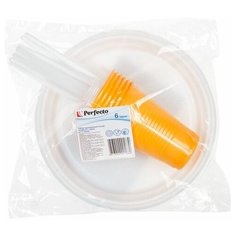 Набор посуды одноразовой , PERFECTO LINEA (47-205006)