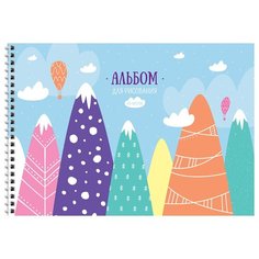 Альбом для рисования А4, 40л ArtSpace "Стиль. Color fantasy" (100 г/кв.м, спираль) 4шт. (А40сп_36084)