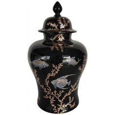 Ваза с крышкой 23x23x41см, Glasar ГЛАСАР