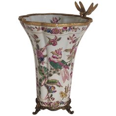 Ваза со стрекозой 23x21x32см, Glasar ГЛАСАР