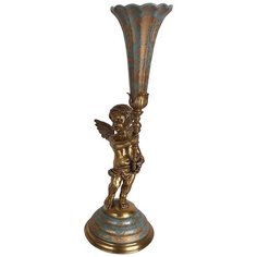 Ваза В руках ангела 14x14x39см, Glasar ГЛАСАР