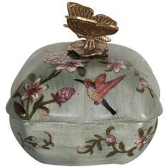 Шкатулка с бабочкой 11x11x11см, Glasar ГЛАСАР