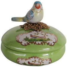 Шкатулка с птичкой 11x11x10см, Glasar ГЛАСАР