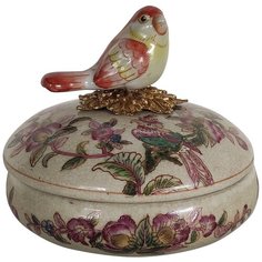 Шкатулка с птичкой 11x11x10см, Glasar ГЛАСАР