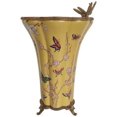 Ваза со стрекозой 23x21x32см, Glasar ГЛАСАР