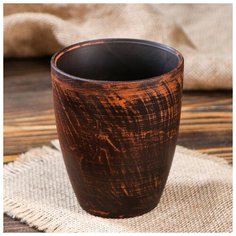 Стакан "Гладкий", 0.4 л 4824133 Красная глина