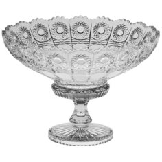 Вазочка-салатник на ножке 500PK Размер: 25 см Crystal Bohemia