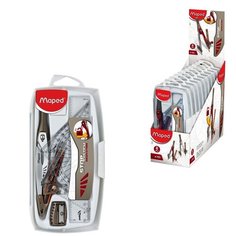 Maped. Готовальня с циркулем "Stop System" из цинкового сплава 8 предм. в ударопроч.фут. арт.196608