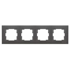 Рамка 4-ая горизонтальная дымчатая, RITA, MUTLUSAN (2220 800 1495)