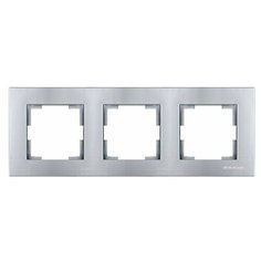 Рамка 3-ая горизонтальная серебро, RITA, MUTLUSAN (2220 800 1382)