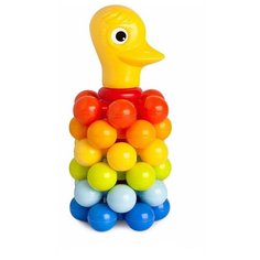 Пирамидка Росигрушка Утенок с шариками 9249
