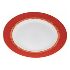 Тарелка обеденная стеклокерамическая, 275 мм, круглая, AMEERAH RED (Амира рэд), DIVA LA OPALA (Sovrana Collection) (13-127540)