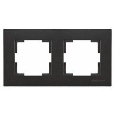 Рамка 2-ая горизонтальная черная, RITA, MUTLUSAN (2220 800 1284)