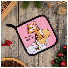 Прихватка "Chin-chin" 17х17см,35% х/л,65% п/э,ватин 250г/м2 6861865 Доляна