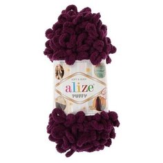 Пряжа Alize Puffy, 100 г, 9 м, 111 сливовый