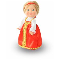 Кукла Весна Веснушка в русском костюме (девочка), 26 см, В2910