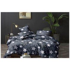 Постельное белье Simple House "Glow" семейное пододеял 145х215 2шт Наволочка 50х70 см 2 шт Простынь 240х215 см