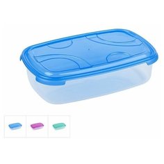 Контейнер пласт. прямоуг. 2 л, с крышкой, Frigo Plus, DRINA (цвета в ассортименте) (10318)