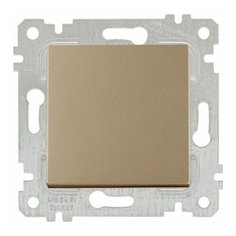 Выключатель 1-клав. (скрытый, без рамки, винт. зажим) золото, RITA, MUTLUSAN (10 A, 250 V, IP 20) (2200 401 0280)