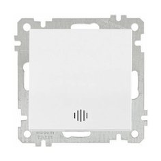 Выключатель 1-клав. (с подсветкой, скрытый, без рамки, винт. зажим) белый, DARIA, MUTLUSAN (10 A, 250 V, IP 20) (2100 415 0201)