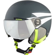 Шлем защитный Alpina Zupo Visor 2020-2021 (51 - 55 см), charcoal-neon matt
