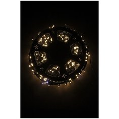 Гирлянда нить 1000 LED,24V, зеленый провод, цвет белых тёплых, 8 см расстояние между диодами, IP 44 China Dans International